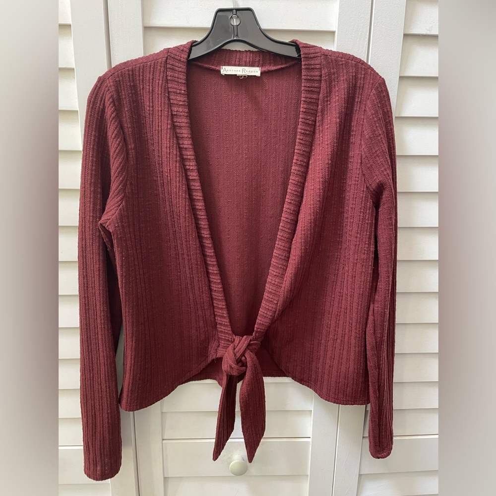 Another Reason Burgundy Cardigan.